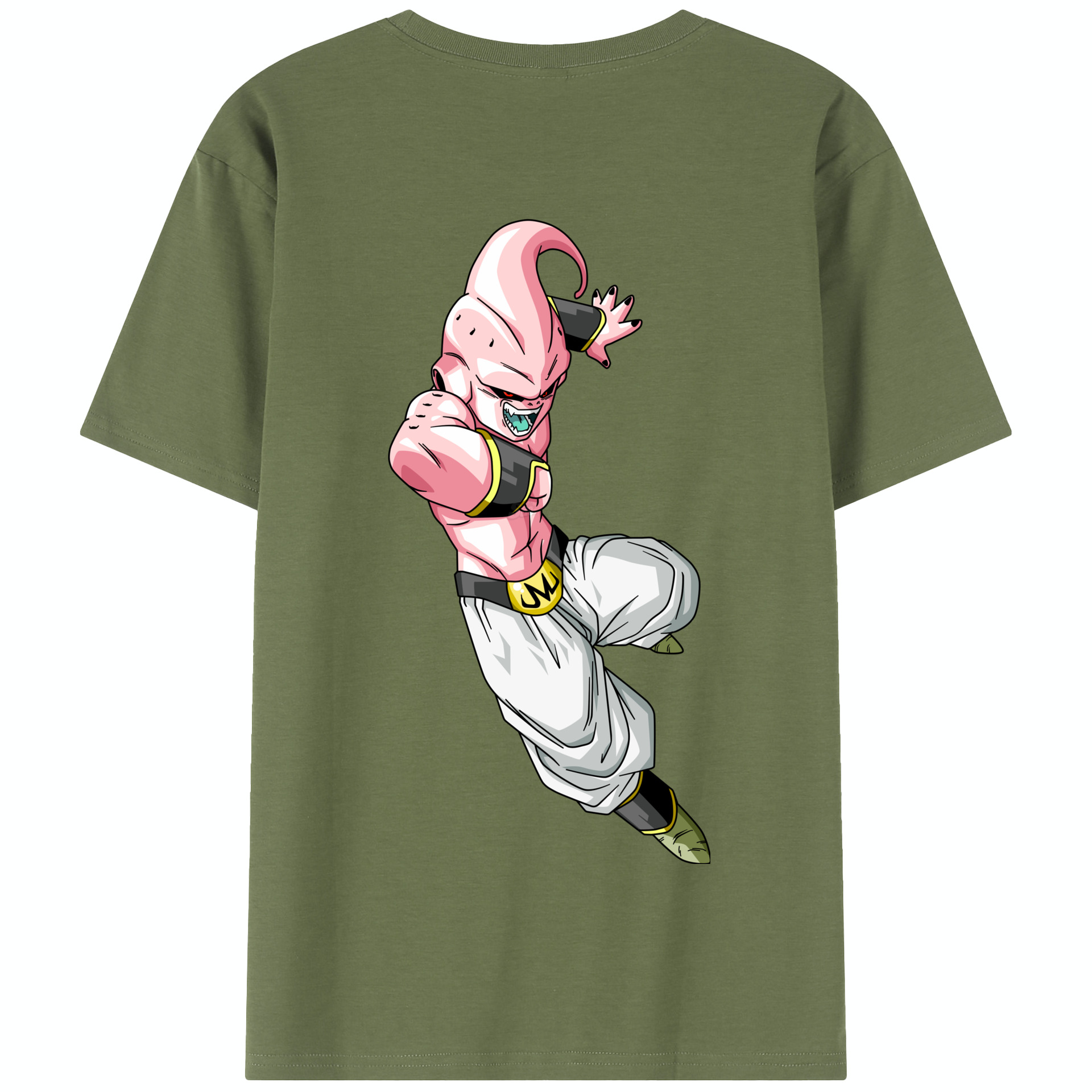 （画像用） ドラゴンボール 魔人ブウ DRAGON BALL Majin Buu 綿100％半袖Tシャツ（背面プリント）
